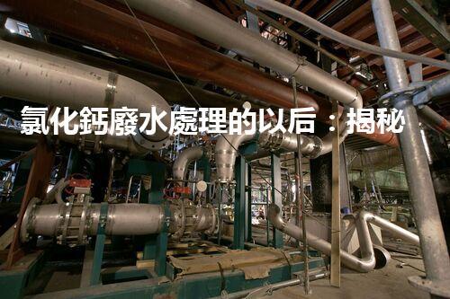 氯化鈣廢水處理的以后：揭秘高效無害化技術(shù)？